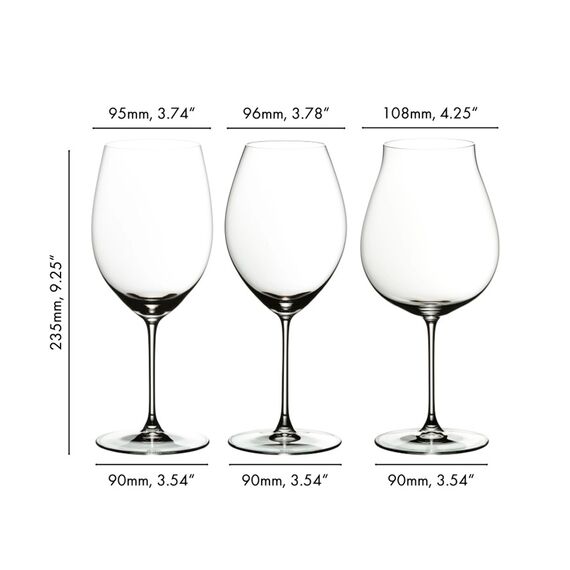 Набор бокалов Riedel Veritas Red Wine Tasting Set, 3 шт., 5449/74, Riedel, фото , изображение 4