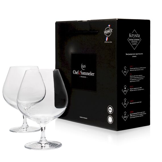 Набор бокалов для бренди Spirits, 2 шт, 700 мл, D113 мм, H166 мм, Chef&Sommelier, фото 