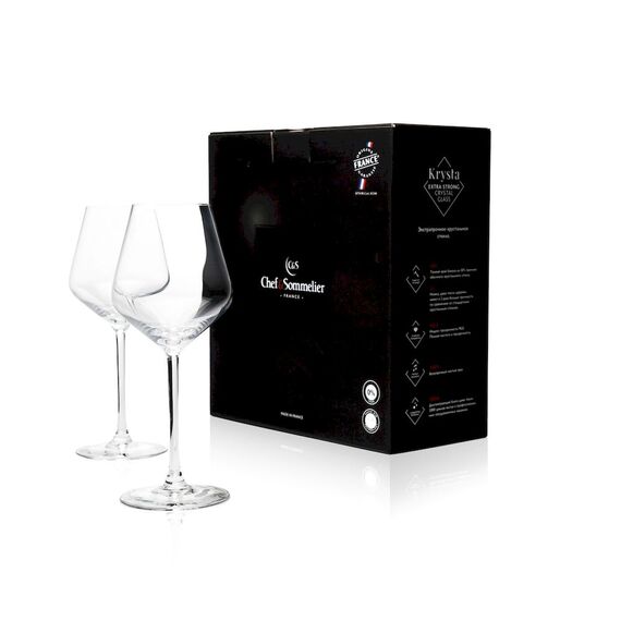 Набор бокалов для вина Distinction, 2 шт, 380 мл, D91 мм, H220 мм, Chef&Sommelier, фото 