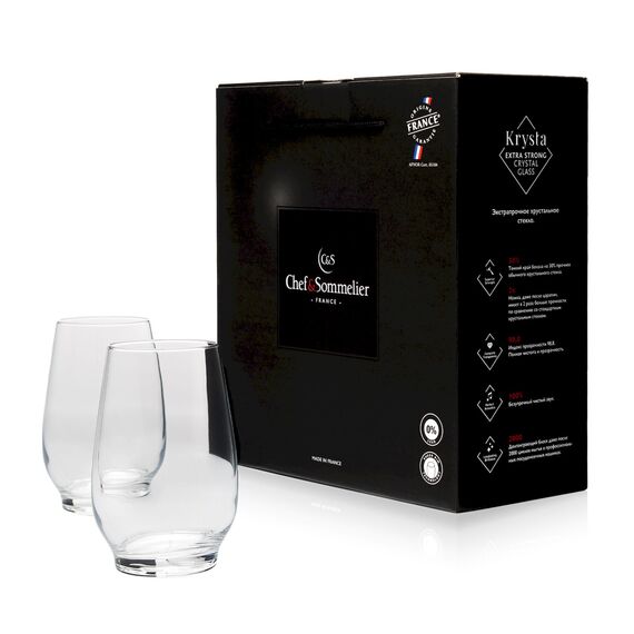 Набор стаканов Хайбол Absoluty, 2 шт, 450 мл, D84 мм, H127 мм, Chef&Sommelier, фото 