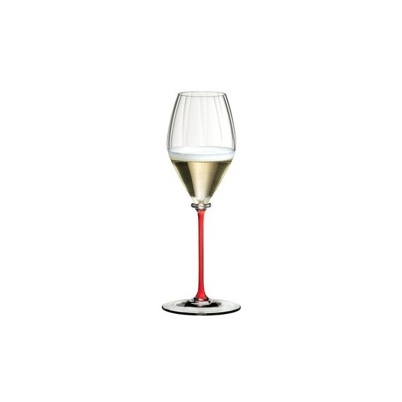 Бокал для шампанского Champagne 4884/28R, 375 мл, красная ножка, серия Fatto a Mano, Riedel, фото 