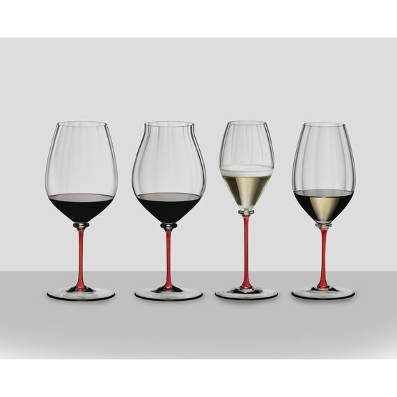 Бокал для красного вина Pinot Noir 4884/67R, 830 мл, красная ножка, серия Fatto a Mano, Riedel, фото , изображение 5