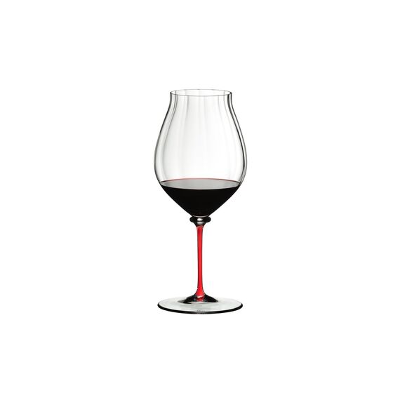 Бокал для красного вина Pinot Noir 4884/67R, 830 мл, красная ножка, серия Fatto a Mano, Riedel, фото 