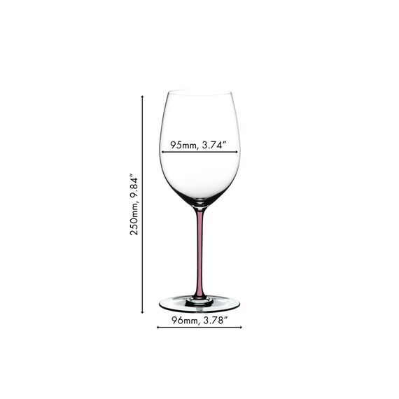 Бокал для красного вина Cabernet/Merlot ручной работы 4900/0MA, 709 мл, сиреневая ножка, серия Fatto a Mano, Riedel, фото , изображение 3