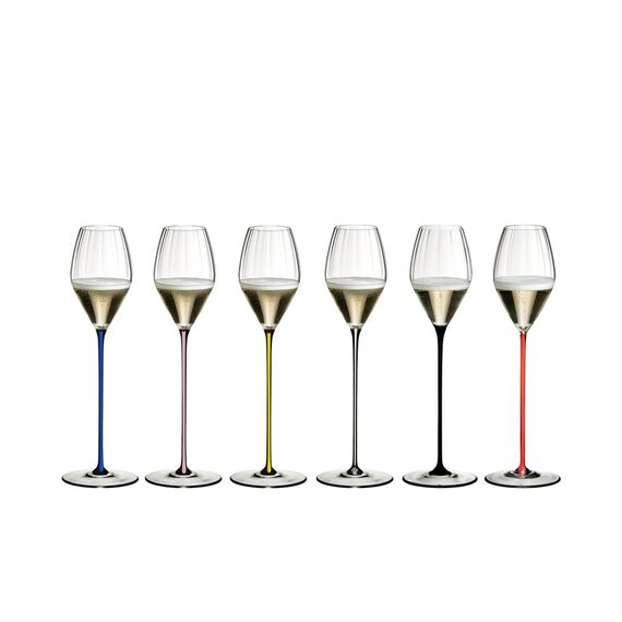 Бокал для шампанского High Performance Champagne Glass 4994/28D, темно-синяя ножка, 375 мл, Riedel, фото , изображение 6