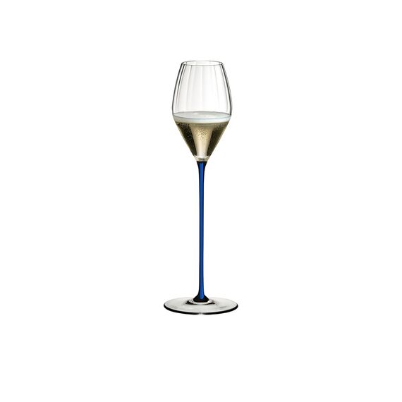 Бокал для шампанского High Performance Champagne Glass 4994/28D, темно-синяя ножка, 375 мл, Riedel, фото 