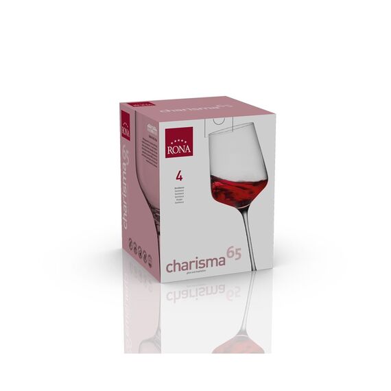 Набор из 4-х бокалов для вина Charisma 650 мл, D 100 мм, H 265 мм, Rona, фото , изображение 3