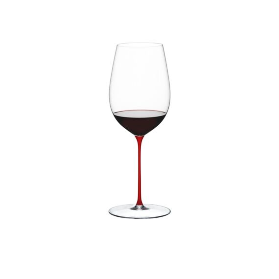 Бокал для вина Superleggero Bordeaux Grand Cru, 953 мл, 6425/00R, красная ножка, Riedel, фото 