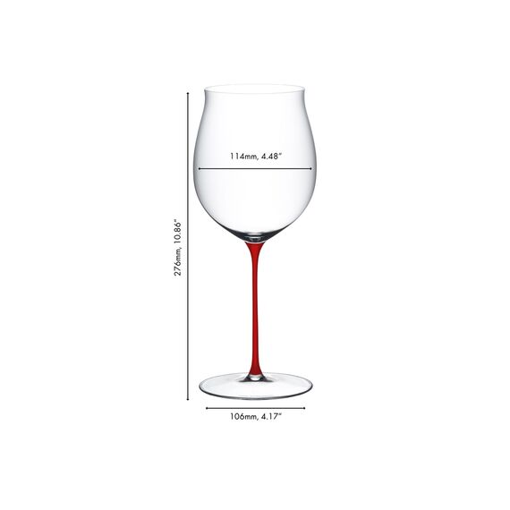 Бокал для вина Superleggero Burgundy Grand Cru, 1022 мл, 6425/16R, красная ножка, Riedel, фото , изображение 3