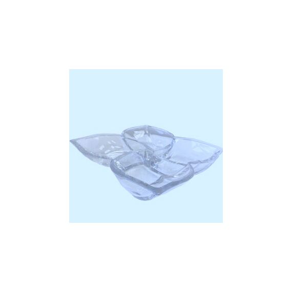 Салатник-кабарет Trays 4-секционный, 35 см, Crystal Bohemia, фото 