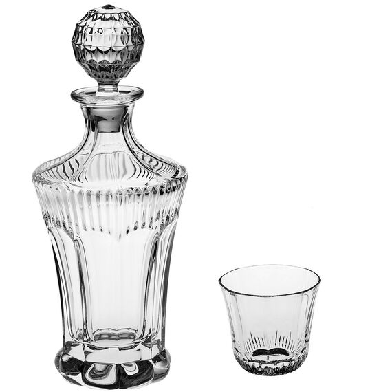 Набор для виски OLD FASHION, 1 штоф 850 мл и 6 стаканов 300 мл, Crystal Bohemia, фото 