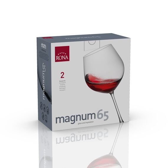 Набор из 2-х бокалов для бургундского вина, серия Magnum, 650 мл, Rona, фото , изображение 3
