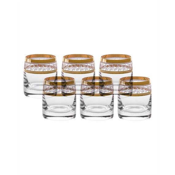 Набор из 6-ти стопок Pavo; декор Панто, 2 отводки золото, 60 мл, Crystal Bohemia, фото , изображение 3