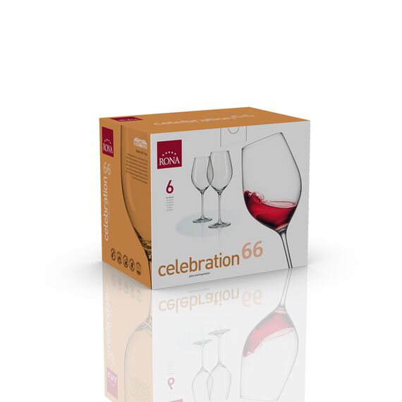 Набор из 6-ти бокалов для Бордо, серия Celebration, 660 мл, Rona, фото , изображение 3