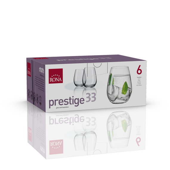 Набор из 6-ти стаканов для сока и воды, серия Prestige, 330 мл, Rona, фото , изображение 3
