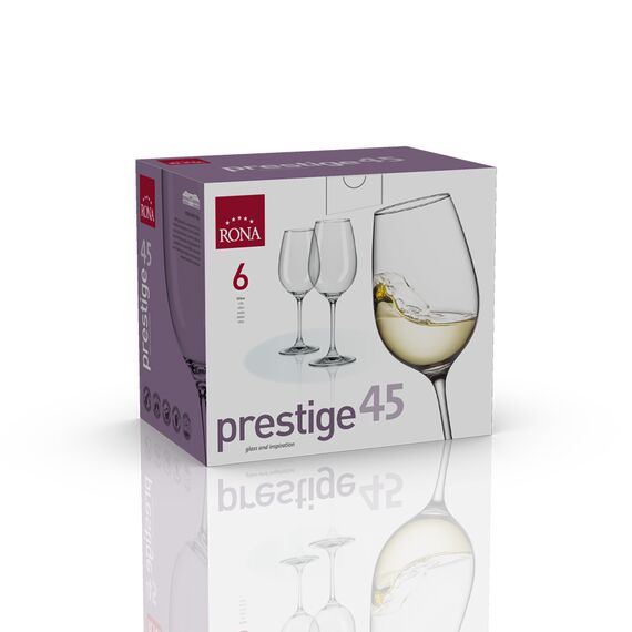 Набор из 6-ти бокалов для белого вина, серия Prestige, 450 мл, Rona, фото , изображение 3