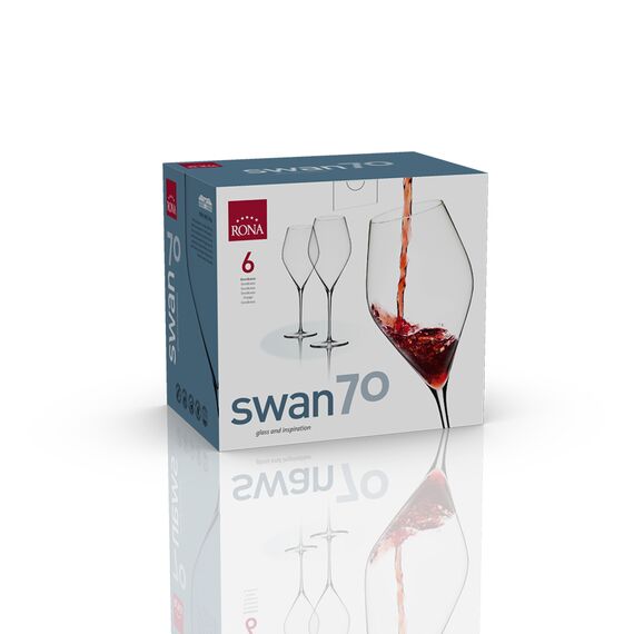 Набор из 6-ти бокалов для Бордо, серия Swan, 700 мл, Rona, фото , изображение 3