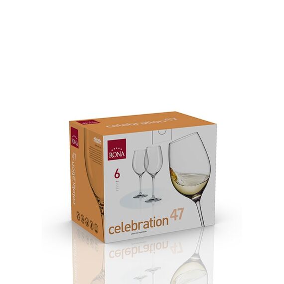 Набор из 6-ти бокалов для белого вина, серия Celebration, 470 мл, Rona, фото , изображение 3