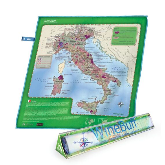 Салфетка из микрофибры для натирки стекла  Italy Wine Map, Soiree Home, фото 