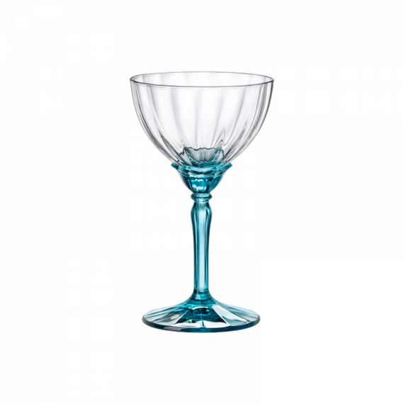 Набор бокалов для коктейля Florian Lucent Blue, 4 шт, 240 мл, D97 мм, H164 мм, хрустальное стекло, Bormioli Rocco, фото 
