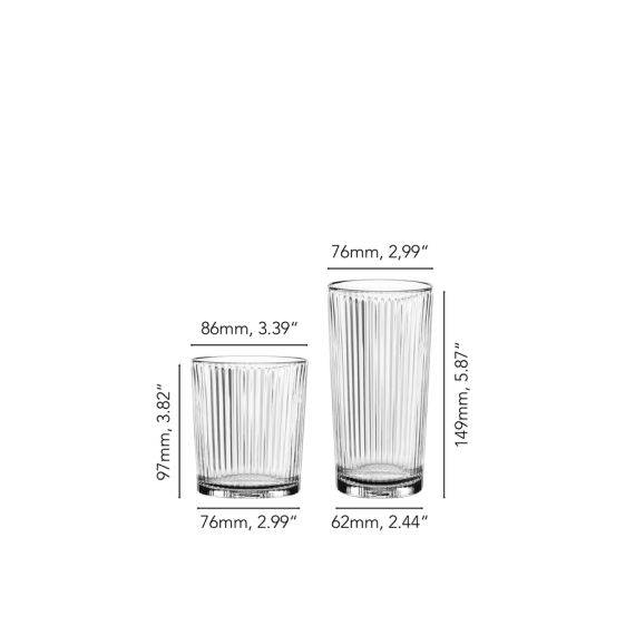 Набор из 12-ти стаканов Aperitivo (6 высоких стаканов 395 мл + 6 низких стаканов 370 мл), хрусталь, Nachtmann, фото , изображение 5