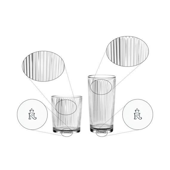Набор из 12-ти стаканов Aperitivo (6 высоких стаканов 395 мл + 6 низких стаканов 370 мл), хрусталь, Nachtmann, фото , изображение 2