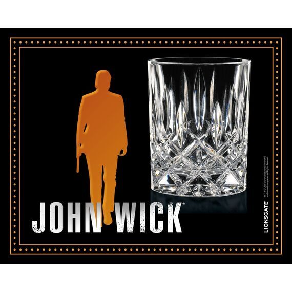 Набор стаканов для виски с лого JOHN WICK Noblesse, 295 мл, 2 шт, бессвинцовый хрусталь, Nachtmann, фото , изображение 3