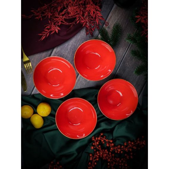 Салатник d 14 см h 7 см 550 мл, Seasons Красный, Porland, фото , изображение 9