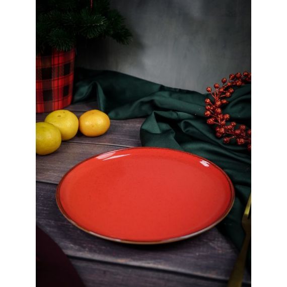 Тарелка для пиццы 20 см, Seasons Красный, Porland, фото , изображение 3