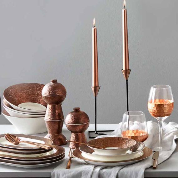 Тарелка плоская с бортом, 17см, цвет медный, Legacy Copper, Porland, фото , изображение 4