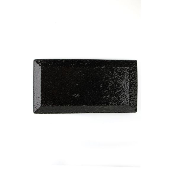 Тарелка прямоугольная 32см, чёрный, BLACK MOSS, Porland, фото 