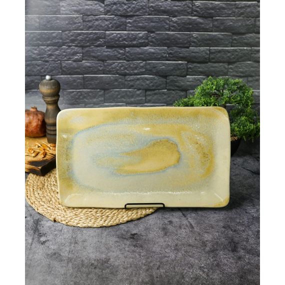Блюдо прямоугольное 37,5x21,5 см h 2 см, STONEWARE, Porland, фото , изображение 2