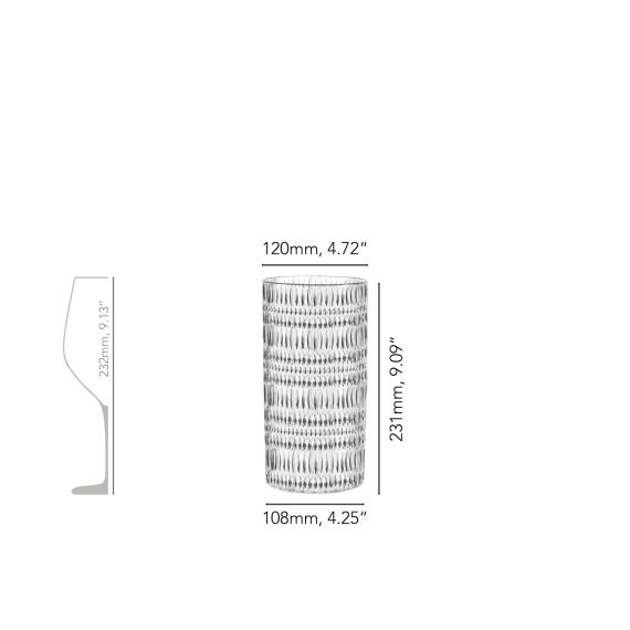 Ваза Ethno 23 см, хрусталь, Nachtmann, фото , изображение 3