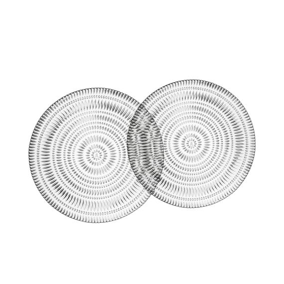 Набор тарелок Ethno 32 см, 2 шт, хрусталь, Nachtmann, фото 