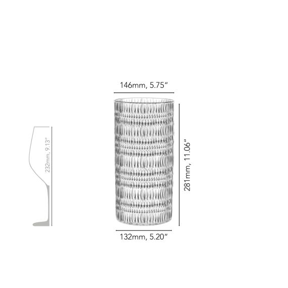Ваза Ethno 28 см, хрусталь, Nachtmann, фото , изображение 3