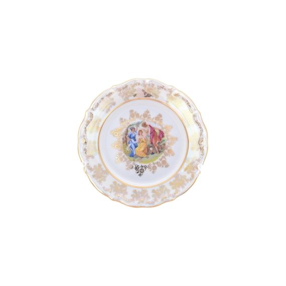 Набор из 6-ти тарелок Мадонна 17 см, перламутр, серия Мария Тереза, Repast, фото 