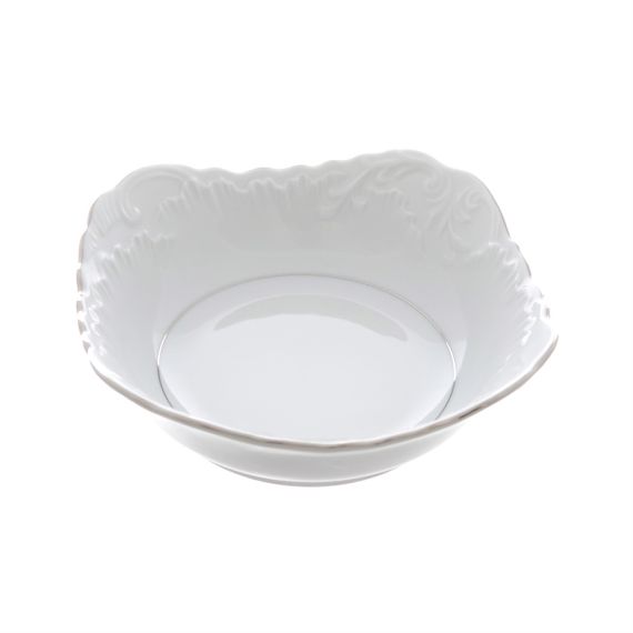 Набор из 6-ти салатников Rococo с платиновой полосой 17 см, Repast, фото 