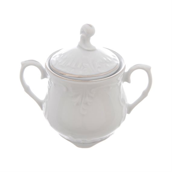 Сахарница Rococo с платиновой полосой 250 мл, Repast, фото 