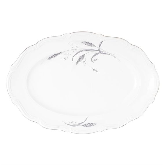 Блюдо овальное 33 см, серия Серебряные колосья, Repast, фото 
