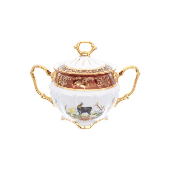 Сахарница Охота красная, серия Мария Тереза, Repast, фото 