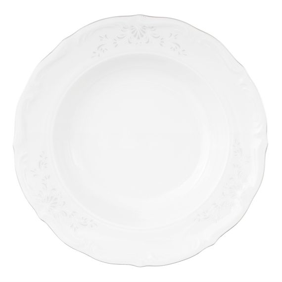 Тарелка глубокая 22,5 см, серия Свадебный узор, Repast, фото 