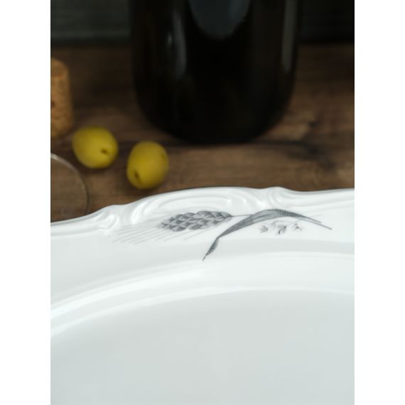 Блюдо овальное 33 см, серия Серебряные колосья, Repast, фото , изображение 7