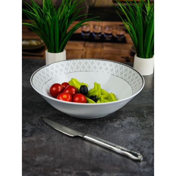 Салатник 23 см, серия Серебряная сетка, Repast, фото , изображение 3