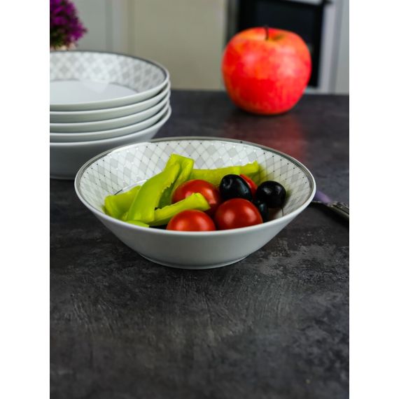 Набор из 6-ти салатников 15 см, серия Серебряная сетка, Repast, фото , изображение 3