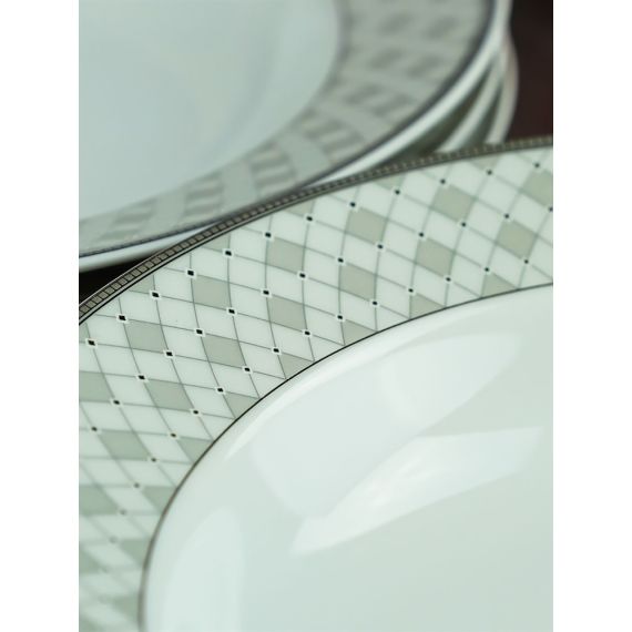 Набор из 6-ти глубоких тарелок 22,5 см, серия Серебряная сетка, Repast, фото , изображение 12
