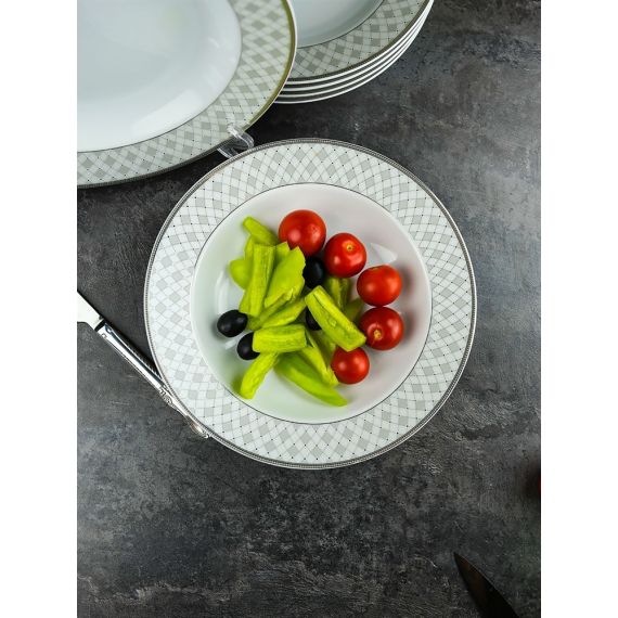 Набор из 6-ти глубоких тарелок 22,5 см, серия Серебряная сетка, Repast, фото , изображение 16