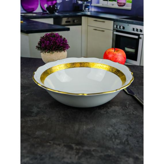 Салатница Матовая полоса 26 см, серия Мария Тереза, Repast, фото 