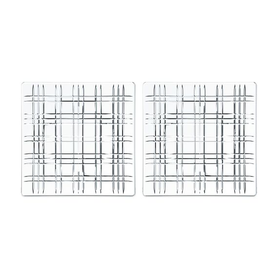 SQUARE - Набор 2 предмета блюдо квадратное 21 см бессвинцовый хрусталь, фото 