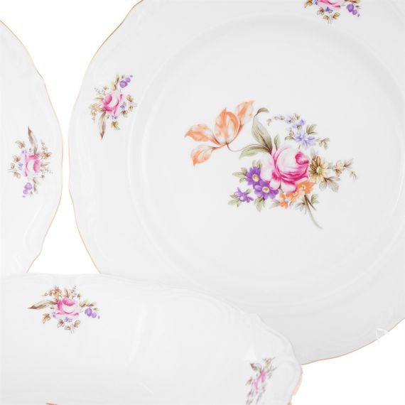 Столовый набор на 6 персон, серия Мейсенский букет, 25 предметов, Repast, фото , изображение 2