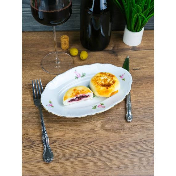 Блюдо овальное плоское 22 см, серия Мейсенский букет, Repast, фото , изображение 7